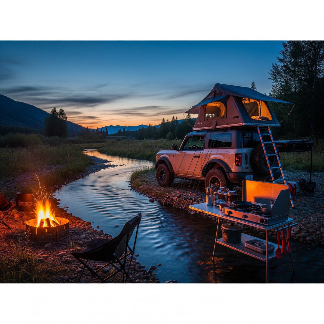 How to stay warm in a rooftop tent during winter