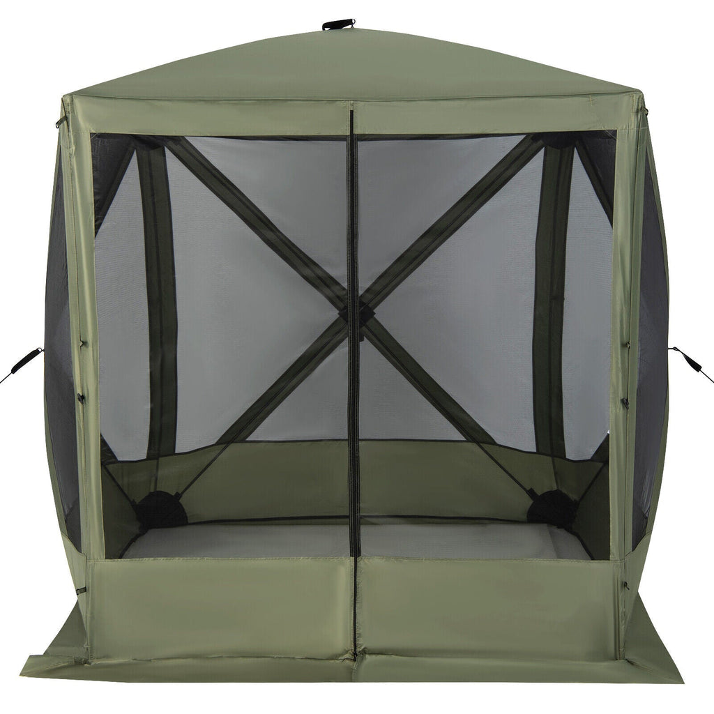 6.7 x 6.7 Feet Pop Up Gazebo with Netting and Carry Bag